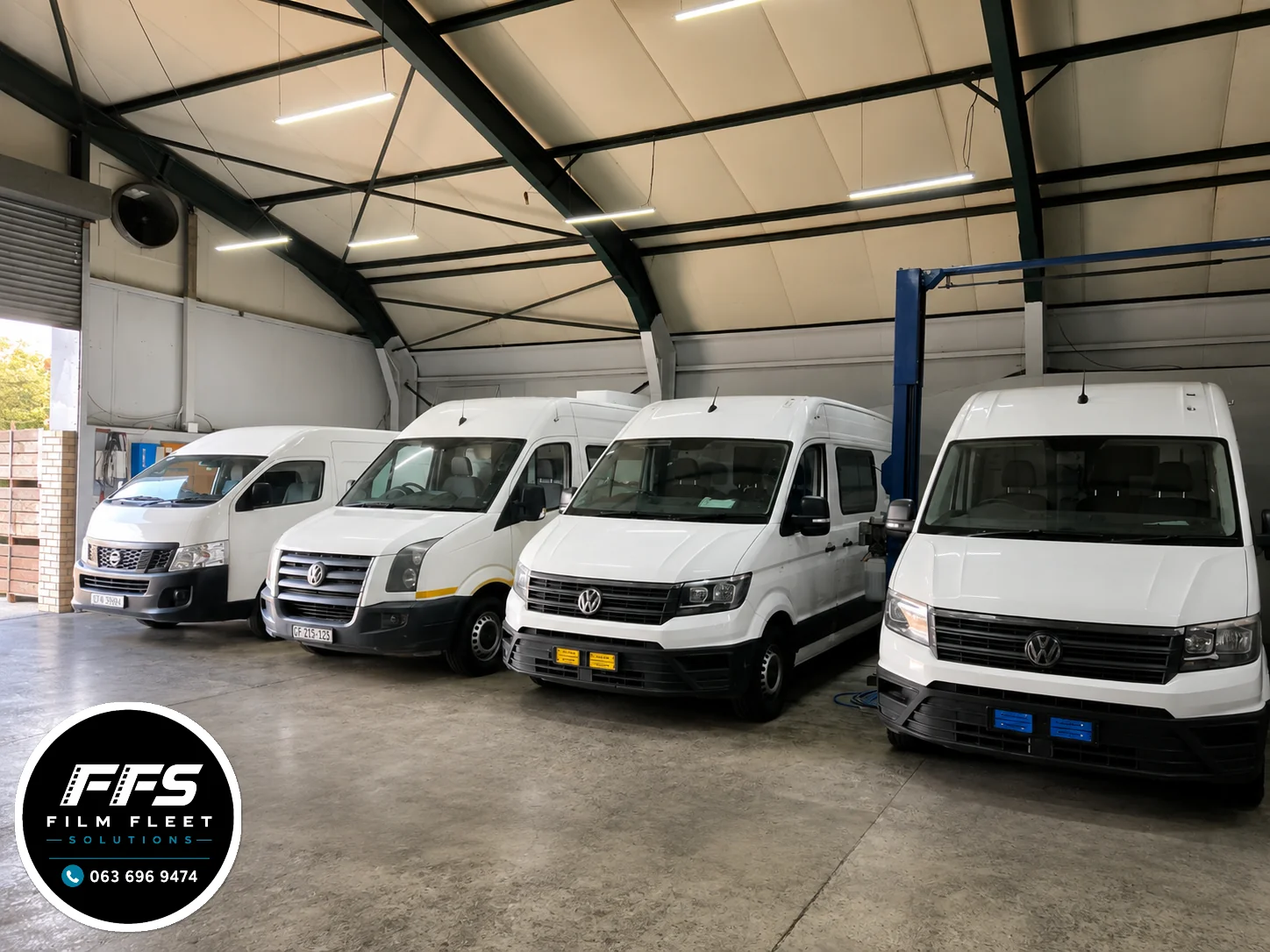 Volkswagen Crafter High Roof Panel Van — wardrobe and costume transport for film production in Cape Town